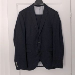 2-piece navy blue suit